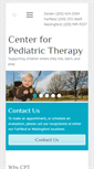 Mobile Screenshot of centerforpediatrictherapy.com